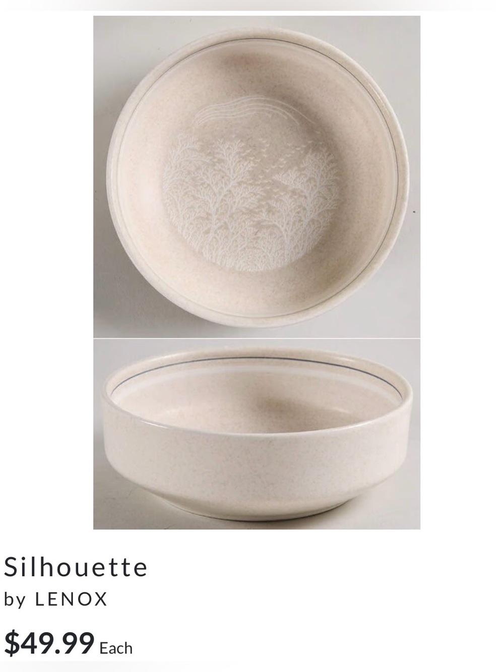 Lenox Silhouette Temper-ware Small Bowls set of 3- discontinued